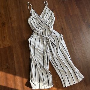 Ankle cropped jumpsuit